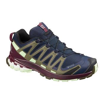 Salomon XA PRO 3D v8 GTX W - Tmavomodre Turistické Topánky Damske, S0219SK